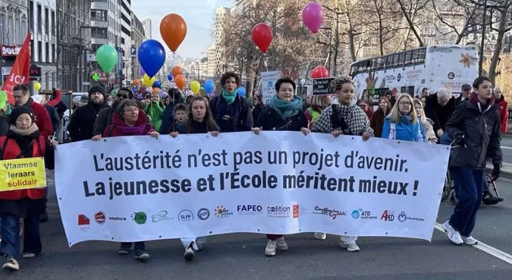 Estudiantes belgas replican protestas francesas: 200 detenidos y movilizaciones en Valonia y Bruselas