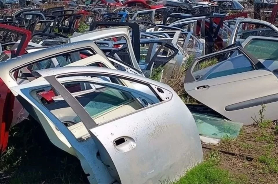 Clausuraron un desarmadero con más de 200 vehículos de desguace