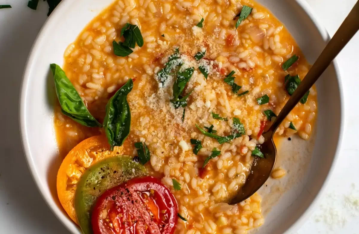 Receta de risotto de tomates