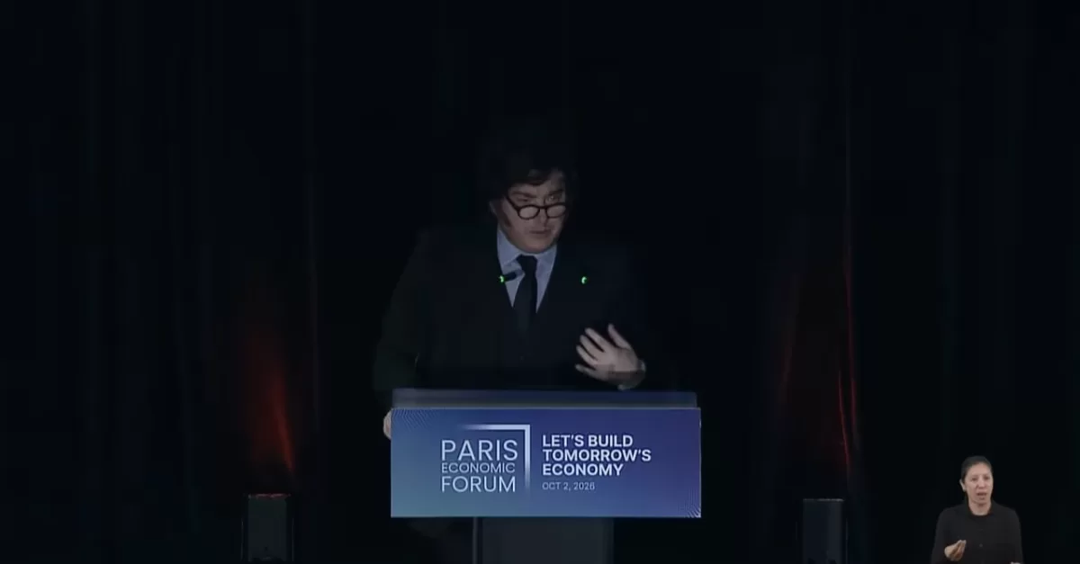 Javier Milei, en París: “Mientras ocupe la presidencia argentina, el equilibrio fiscal seguirá existiendo”