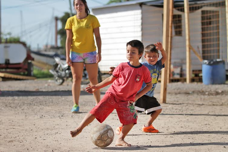 Crecida del Río Paraná - Centro de evacuados - Deportes