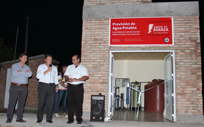 Colonia Cavour ya cuenta con su propia planta de agua potable 