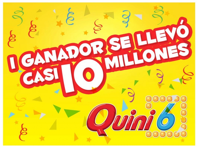 Un apostador se llevó casi 10 millones de pesos en el Quini 6