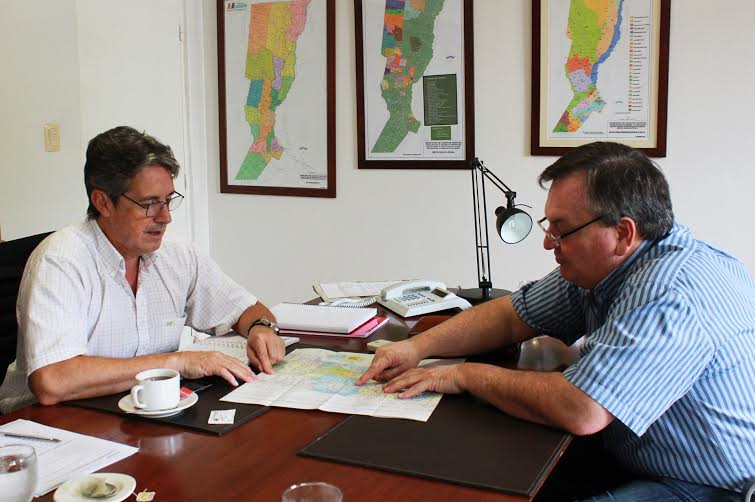 Michlig analizó con el Ministro Garibay la incidencia del Plan de Obras viales en el Dpto. San Cristóbal