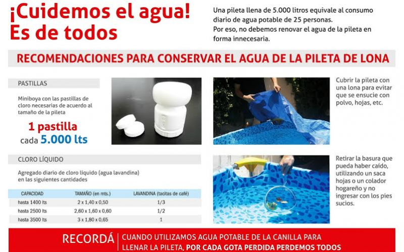 Aguas Santafesinas solicita realizar un uso responsable y solidario del agua potable