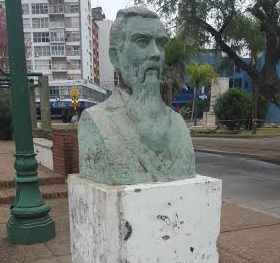 Restaurarán el busto de Leandro N. Alem