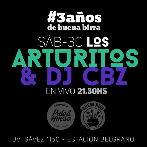 Funk y soul para festejar tres años de cerveza Palo y Hueso