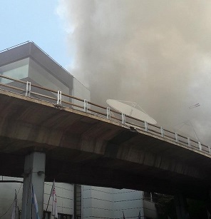 Incendio en Canal 13 y TN