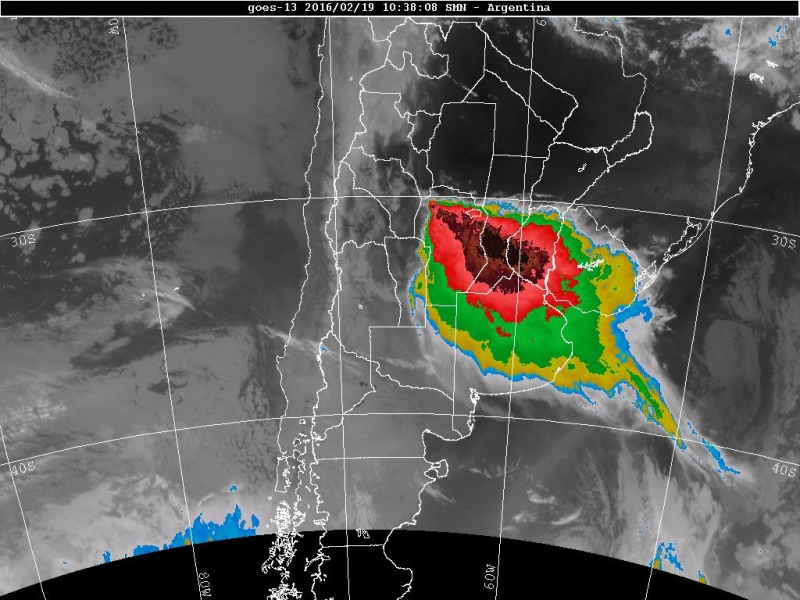 Temporal en Santa Fe - Alerta - Mapa