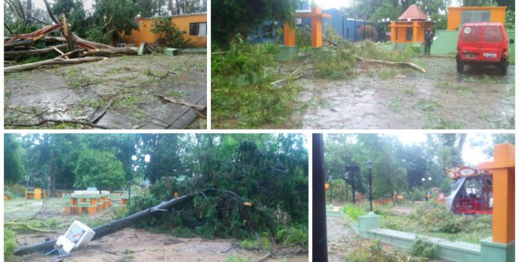 Gym SPA y Club de Campo de UPCN cerrados por daños del temporal