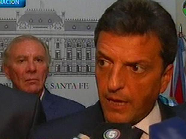Tras reunirse con Lifschitz, Massa afirmó que Santa Fe 