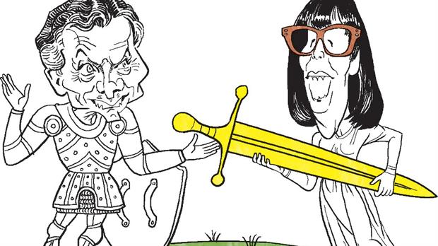 Macri y Alonso - Caricatura