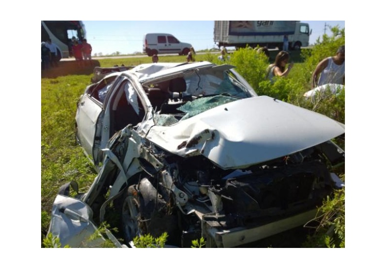 Accidente fatal en la autopista a la altura de Maciel