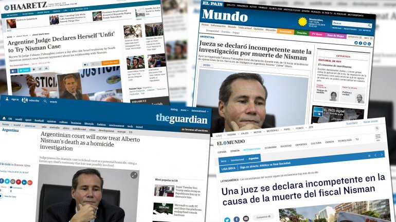 La prensa extranjera se hizo eco del paso de la causa Nisman a la Justicia federal