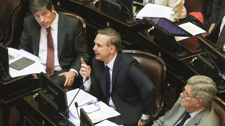 Pichetto y su voto afirmativo: 