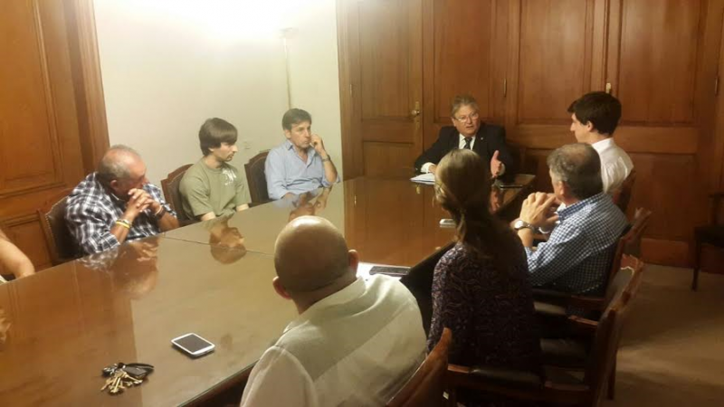 Fascendini atendió a legisladores y ex presos políticos