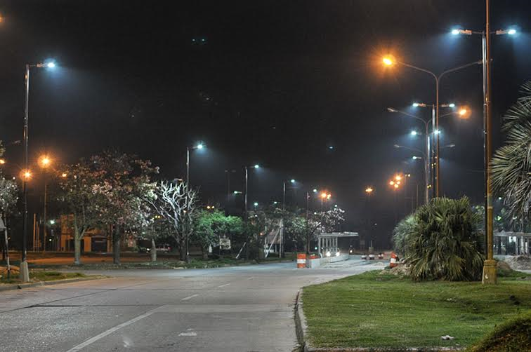 Metrofé: la obra comienza a mostrar la nueva iluminación LED