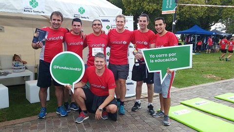La Fundación Banco Santa Fe corrió junto a UNICEF en Rosario