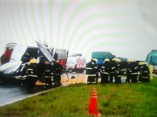 Un muerto y al menos dos heridos leves al chocar cuatro camiones en la ruta a la altura de Piñero 