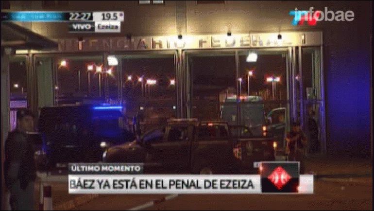 Lázaro Báez ya está en la cárcel de Ezeiza