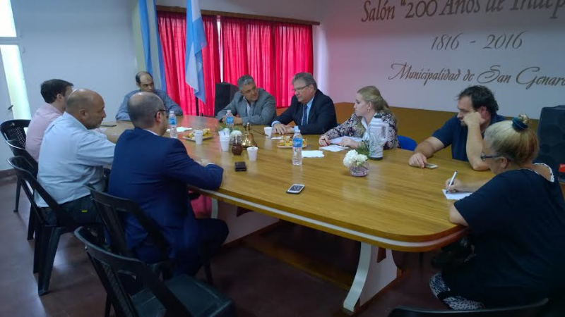 Fascendini se reunió con el Intendente de San Genaro