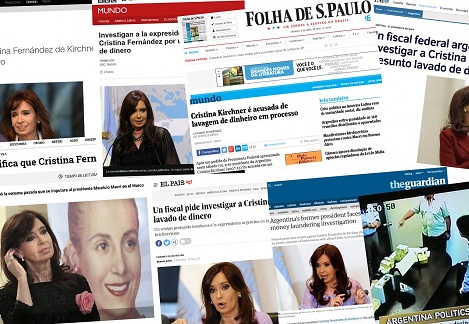  El mundo habla de la imputación a Cristina de Kirchner