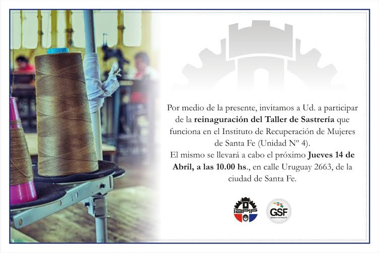 Reinauguración Taller de Sastrerìa - IAPIP