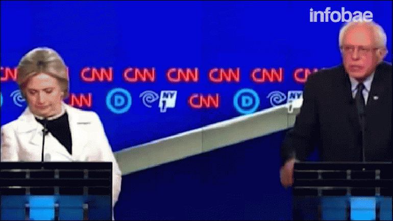 Hillary Clinton y Bernie Sanders chocaron en Nueva York por la interna demócrata 