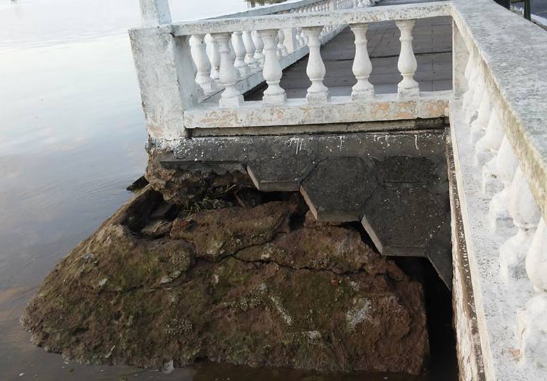 Fuerte temporal con granizo en Coronda complica la situación
