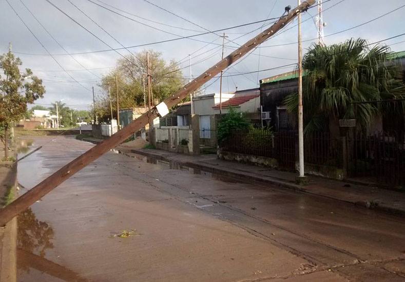 Fuerte tormenta en Coronda