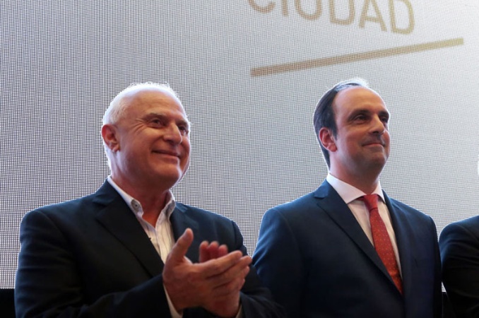 José Corral y Miguel Lifschitz recorren obras en la Ciudad de Santa Fe