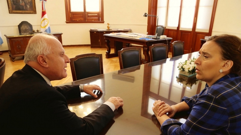 El Gobernador Miguel Lifschitz recibió a la vicepresidente Gabriela Michetti 