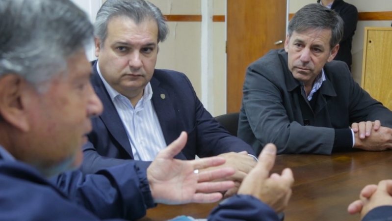 El ministro de Gobierno y Reforma del Estado visitó al intendente de San José del Rincón