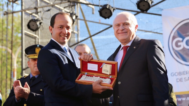 El gobernador participó de los festejos por el 148 aniversario 