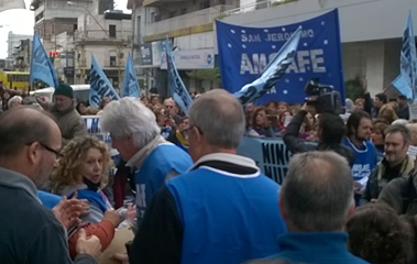 AMSAFE se movilizó por derechos previsionales