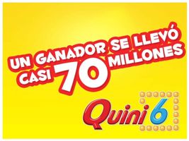 Un apostador se llevó casi 70 millones en el Quini 6