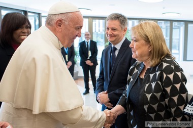 Malcorra afirmó que la reunión con el Papa fue 