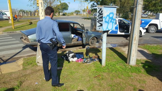 Persecusión y detenidos en Avenida Alem