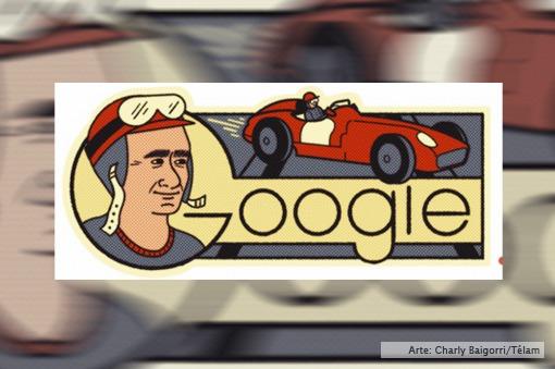 Google rinde homenaje a Juan Manuel Fangio 