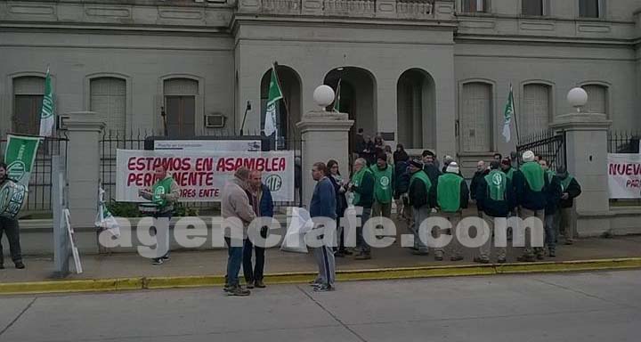 Manifestación de los trabajadores del Puerto