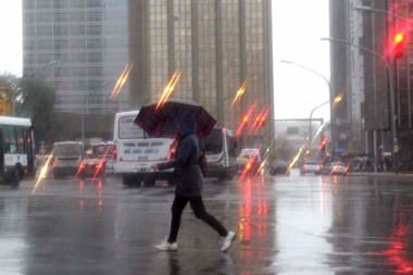 Emitieron un alerta por lluvias hasta el miércoles