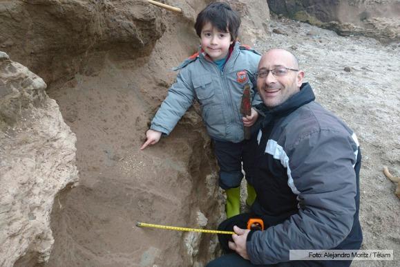 Nene de cuatro años encontró fósiles de al menos medio millón de años