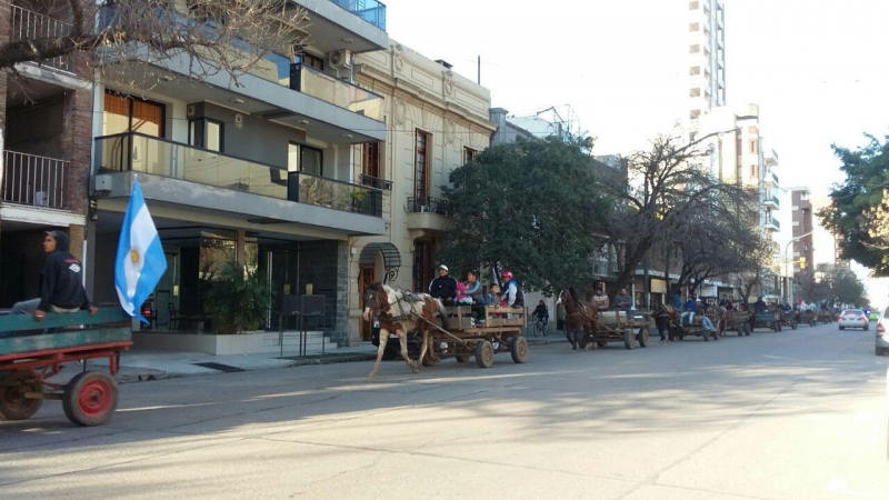 Carreros marcharon hasta la Casa de Gobierno