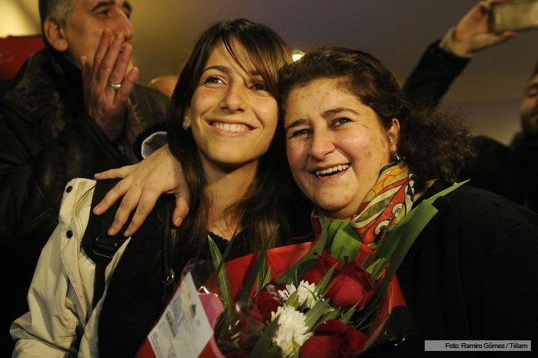 La joven refugiada Siria llegó a la Argentina