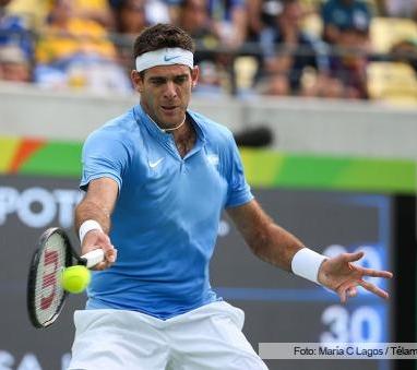 Del Potro, con el objetivo de medallas, enfrenta a un japonés
