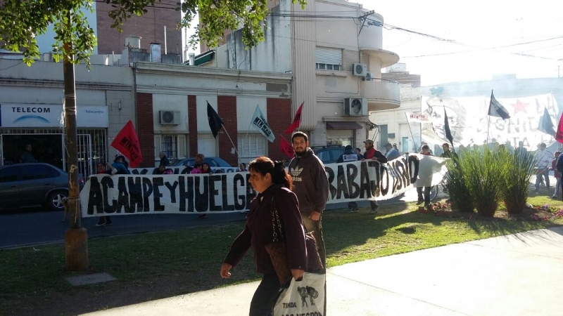 Protesta en reclamo de más partidas para comedores barriales