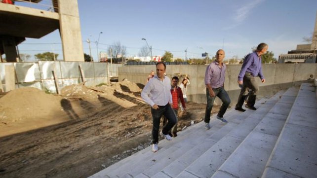 Las obras en Plaza Alberdi tienen un avance del 75%