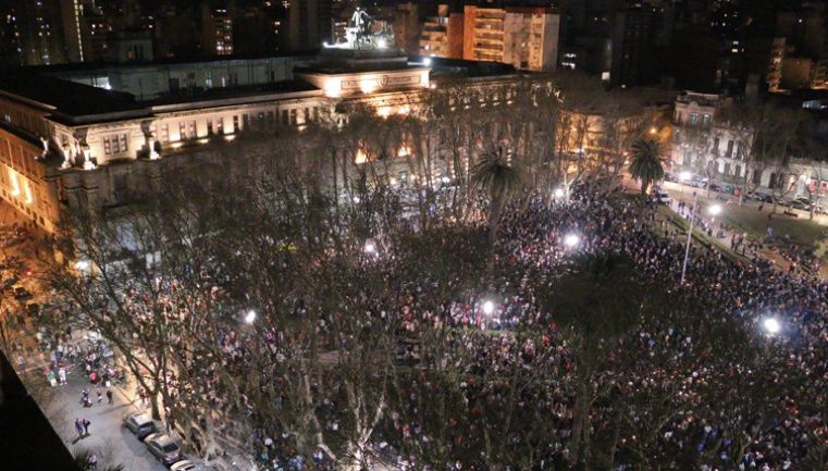 Multitudinaria marcha contra la inseguridad en Rosario