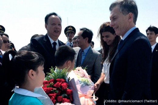 El presidente Macri llegó a China