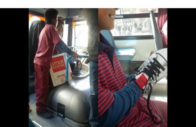 El gesto solidario de un colectivero